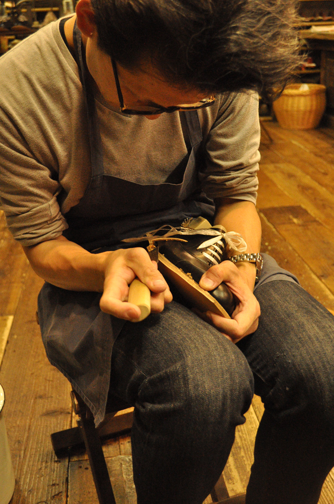手作り靴教室・靴工房（東京）ストレートチップ